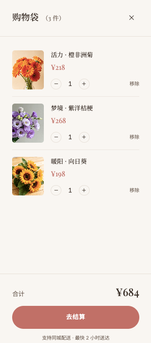 花店网站设计